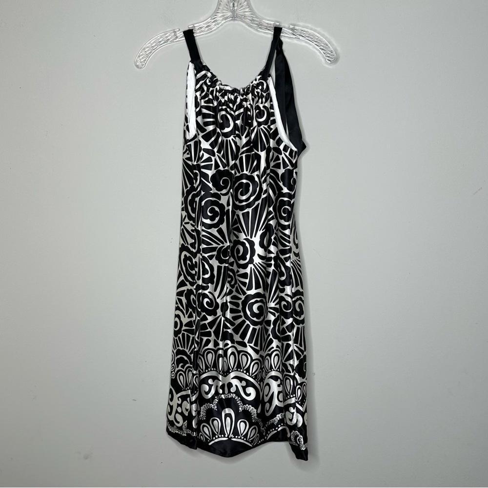 WHBM New Stylish  Silk Black and White Printed Dress